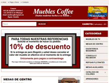 Tablet Screenshot of mueblescoffee.com